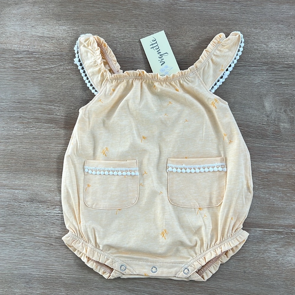 Vignette Aspen Bubble Yellow Floral 3-6 months